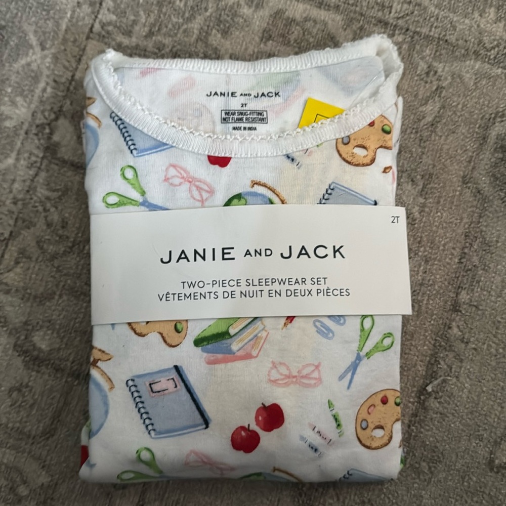 New Janie and Jack Pajama Set 2T